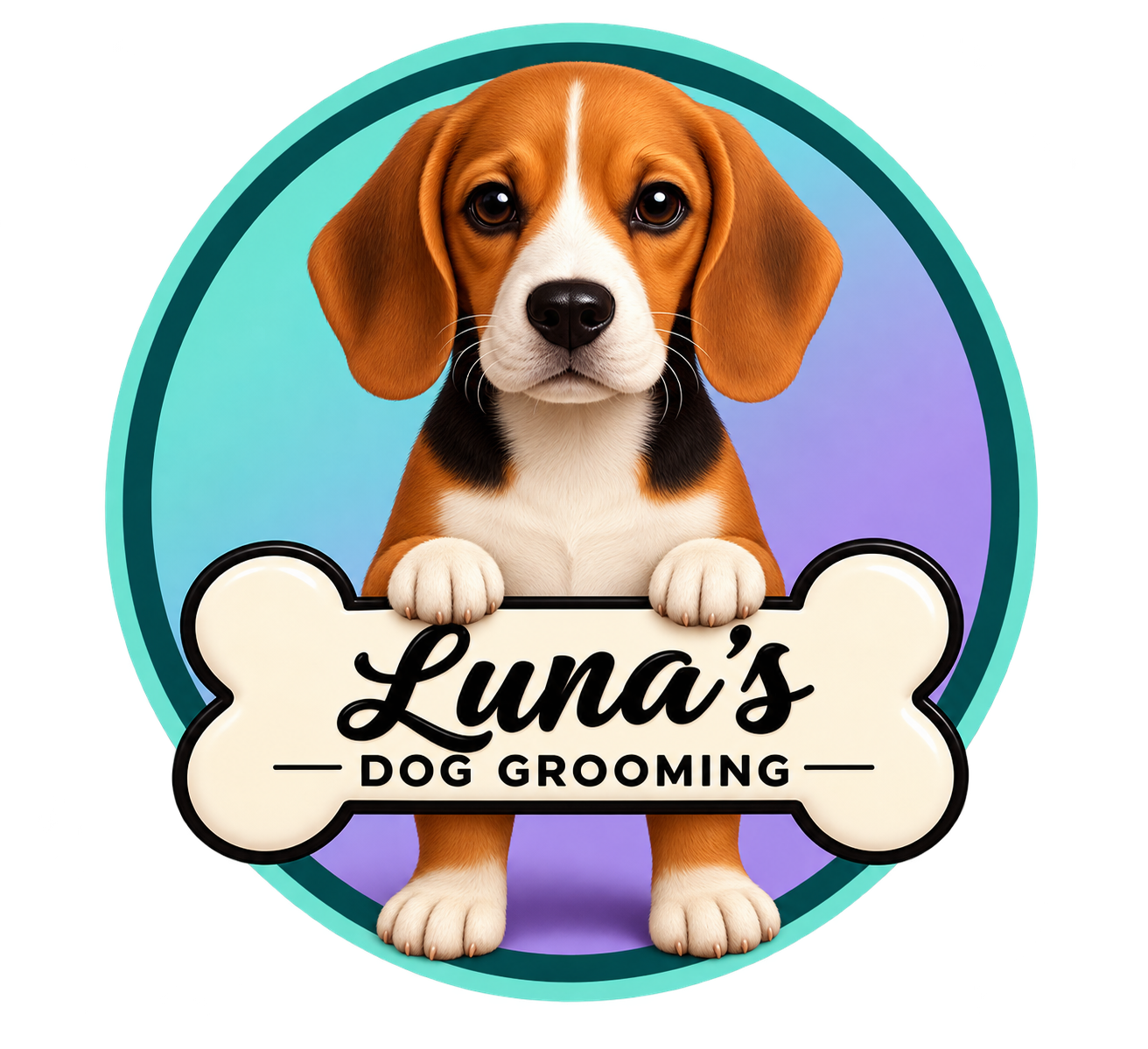 Luna's Dog Grooming logo